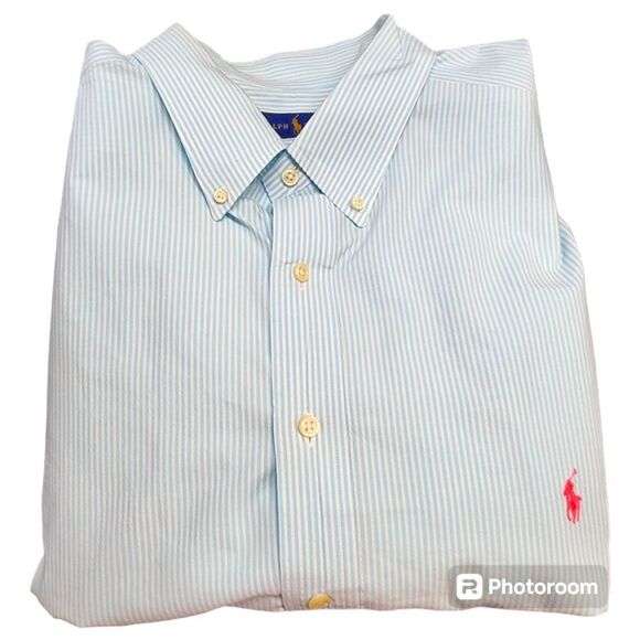 Ralph‎ Lauren NWOT Mens Casual Button-down short Sleeve Shirt Size 2XLT - Picture 6 of 7